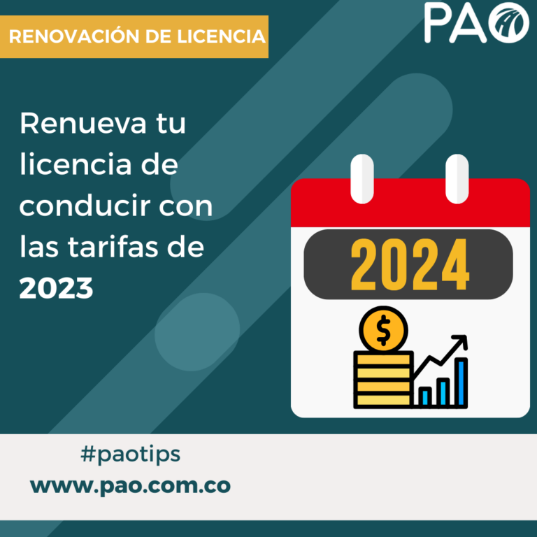 Posibles tarifas para licencias de conducción en el 2024 PAO, tu