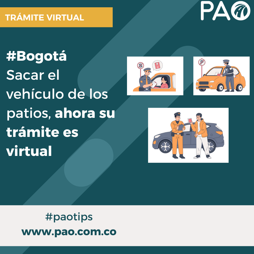 Bogotá, trámite virtual para sacar vehículo de los patios