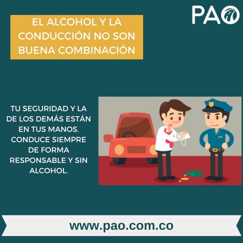 El alcohol y la conducción no son buena combinación